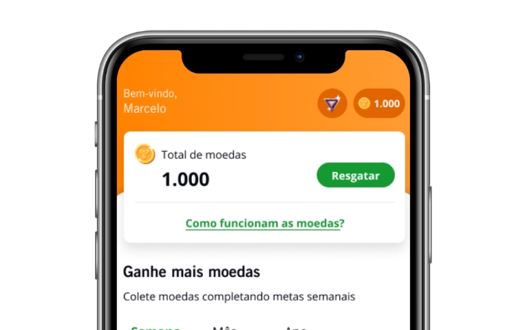 Recompensas semanais direto no app Fully 