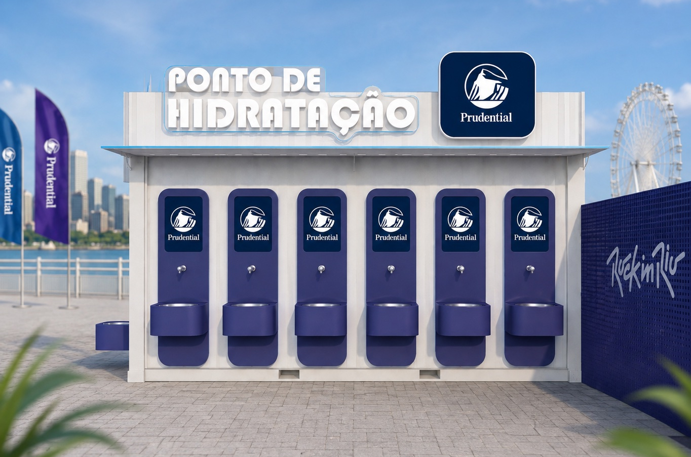 ponto de hidratação Prudential