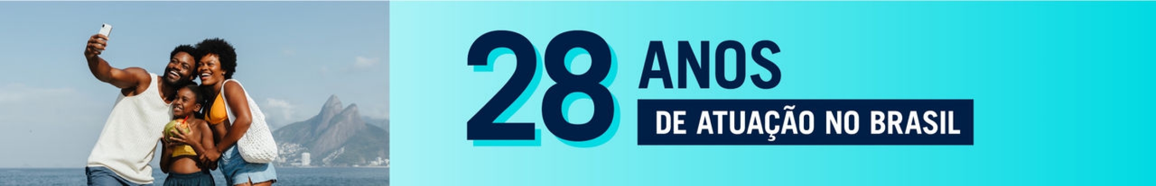 28 anos de atuação no Brasil