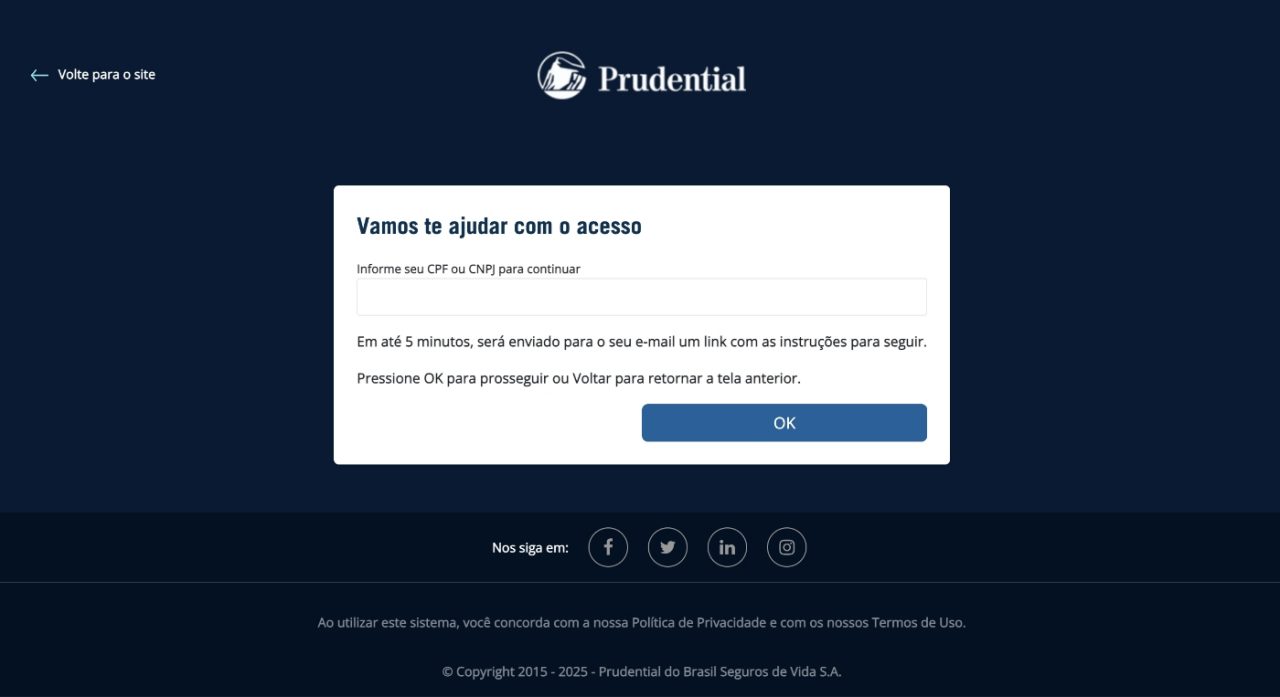 Passo 3 do Tutorial de Primeiro Acesso à Área do Cliente